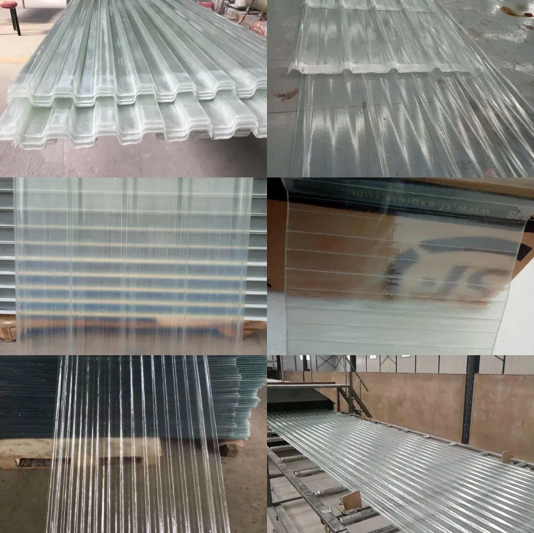 Corrugated Colorful Fiberglass Roofing Sheet Plastic FRP Panel