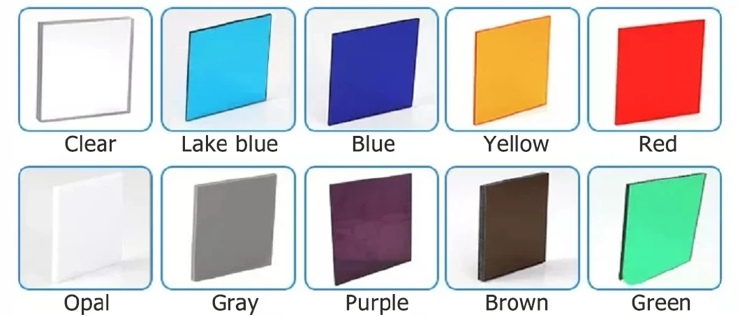 Hot Sale PC Sheets House Door Windows Roof Skylight Glass Roofing Panels Clear Solid Polycarbonate Sheet