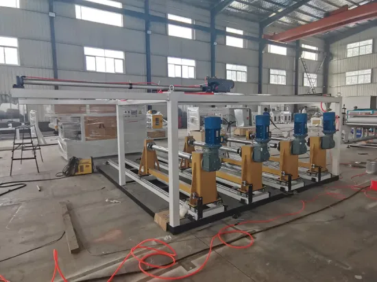 Low Price Automatic Pet PE PP Solid Sheet Building Template Plate Plastic FRP Grating Sheet Extrusion Line Making Machine