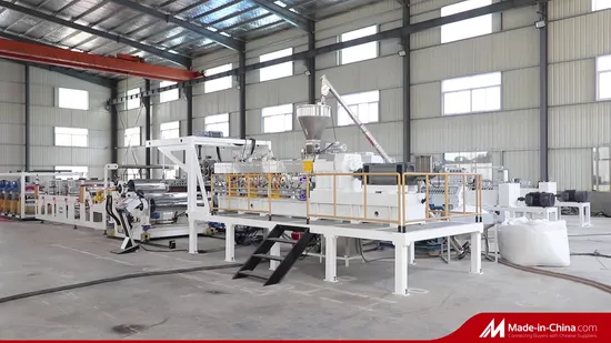 Low Price Automatic Pet PE PP Solid Sheet Building Template Plate Plastic FRP Grating Sheet Extrusion Line Making Machine