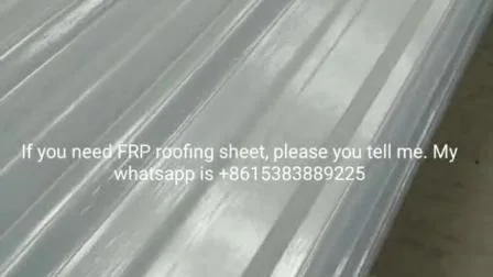 Corrugated Colorful Fiberglass Roofing Sheet Plastic FRP Panel